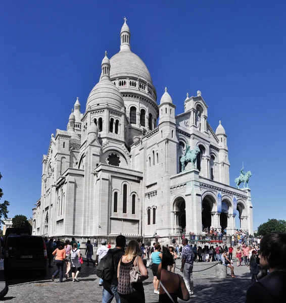 París Francia Julio 2010 Una Vista Catedral Sacre Coeur París — Foto de Stock