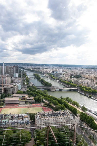 Paris Juli 2010 Eiffeltornet Utsikt Utsikt Från Eiffeltornet Till Staden — Stockfoto