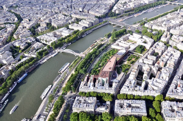 Paris Juli 2010 Eiffeltornet Utsikt Utsikt Från Eiffeltornet Till Staden — Stockfoto