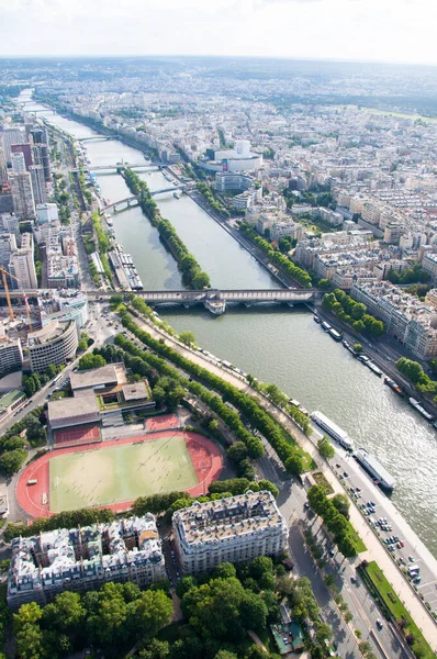 Paris Juli 2010 Eiffeltornet Utsikt Utsikt Från Eiffeltornet Till Staden — Stockfoto