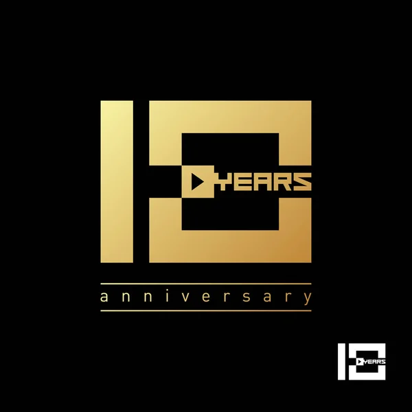 Modern altın sembol siyah arka plan üzerine logo, amblem veya işareti 