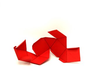 Geometri Cuboctahedron net. 2 boyutlu şekli bir 3d şekil için katlanabilir veya sağlam bir. Gelişeceğini 3d resimler.