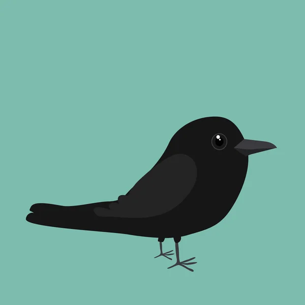 Une Illustration Corbeau Mignon — Image vectorielle