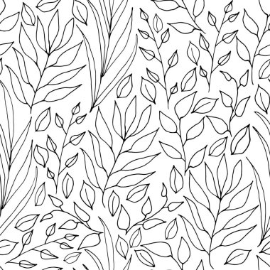 Yapraklı kusursuz desen