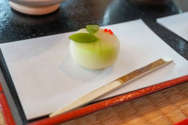 Japon dekore edilmiş Fasulye tatlısı