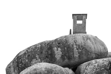 Rock tepesinde eski terk edilmiş Watchtower