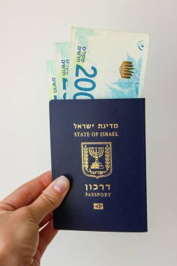 İsrail biyometrik pasaportu - Darkon ve İsrail parası