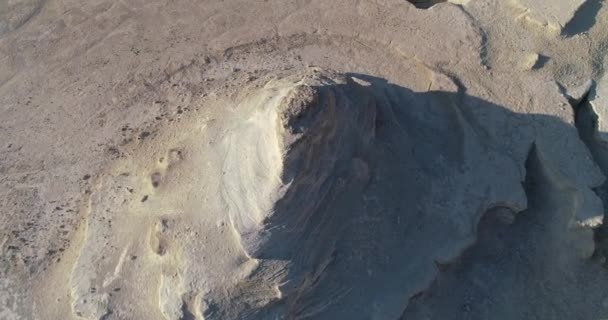 Vista Baixo Nas Montanhas Sal Mar Morto — Vídeo de Stock