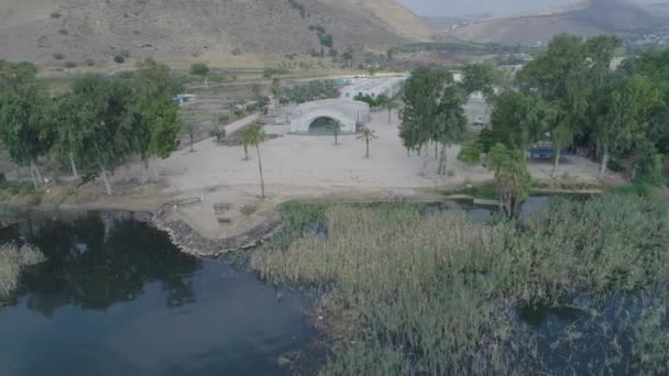 Lago Kinneret Câmera Voadora — Vídeo de Stock