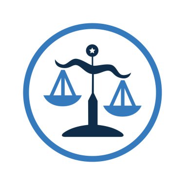 Denge, adalet vektör simgesi