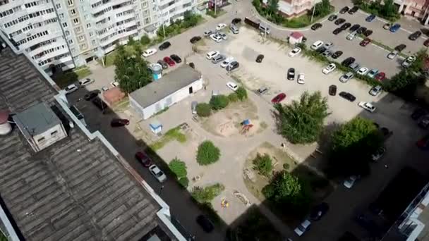 Hochhäuser in der Stadt — Stockvideo