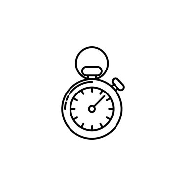 Lojistik Kronometreyi. İşaret ve sembolleri kullanılabilir web, logo, mobil uygulaması, kullanıcı arabirimi, beyaz arka plan üzerinde Ux için