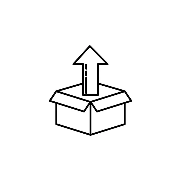 Paquete Caja Los Signos Símbolos Pueden Utilizar Para Web Logotipo — Vector de stock