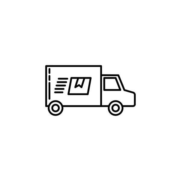 Φορτηγό Παράδοσης Σημάδια Και Σύμβολα Μπορούν Χρησιμοποιηθούν Για Web Λογότυπο — Διανυσματικό Αρχείο