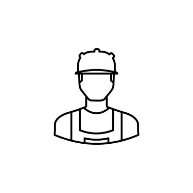 Avatar Oluşturucu Ana Hattı simgesi. İşaretler ve semboller beyaz arkaplanda web logosu mobil uygulaması UI UX için kullanılabilir