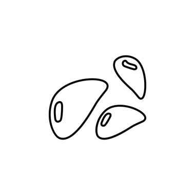 Mineral taşları ana hatları simge. İşaretler ve semboller beyaz arkaplanda ağ, logo, mobil uygulama, UI, UX için kullanılabilir