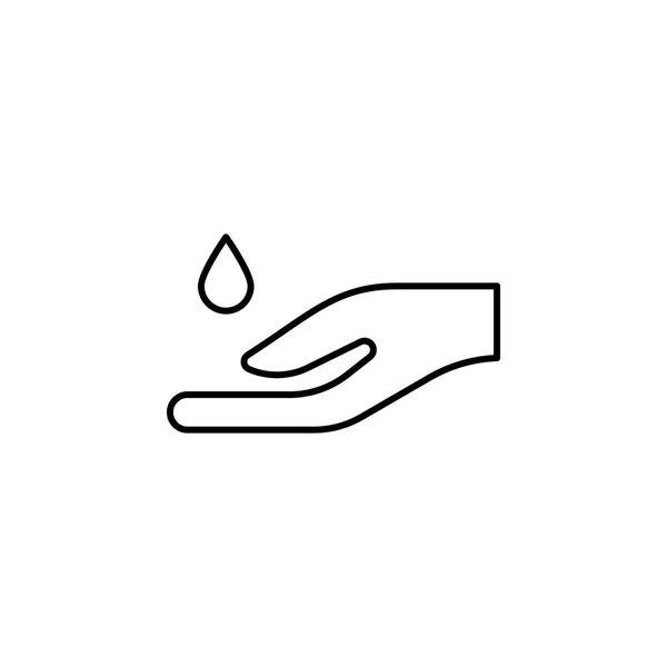 Öltropfen Für Wellness Handskizze Symbol Zeichen Und Symbole Können Für — Stockvektor