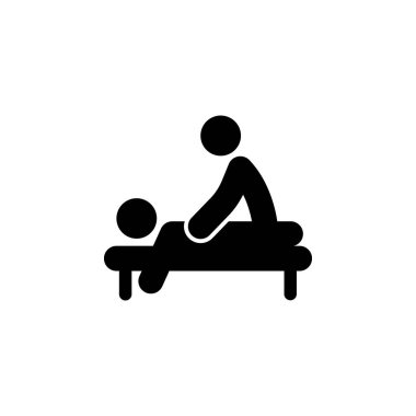 Masaj, spa anahat simgesi. İşaret ve sembolleri kullanılabilir web, logo, mobil uygulaması, kullanıcı arabirimi, beyaz arka plan üzerinde Ux için