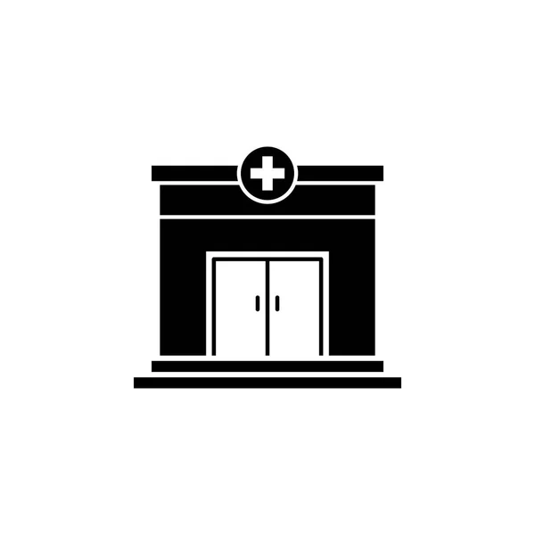 Umrisse Eines Krankenhauses Zeichen Und Symbole Können Für Web Logo — Stockvektor