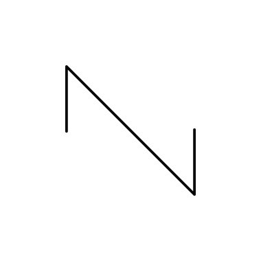 müzik diş dalga anahat simgesini gördüm. İşaret ve sembolleri kullanılabilir web, logo, mobil uygulaması, kullanıcı arabirimi, beyaz arka plan üzerinde Ux için