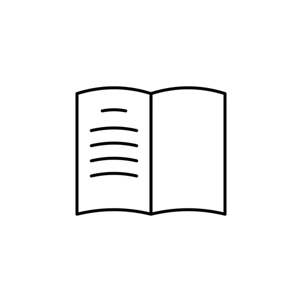 Napló Könyvjelző Szerkezeti Könyvikonra Jelek Szimbólumok Használható Web Logó Mobil — Stock Vector