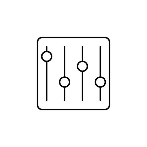 Anpassung Konfiguration Tuning Outline Symbol Zeichen Und Symbole Können Für — Stockvektor