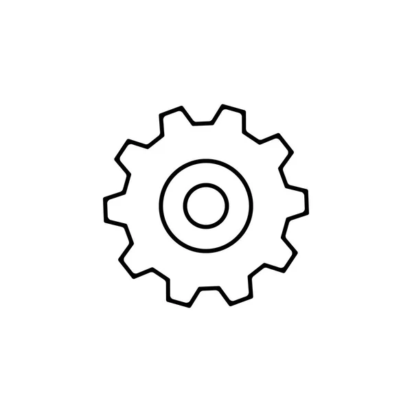 Anpassungseinstellungen Zahnradumriss Symbol Zeichen Und Symbole Können Für Web Logo — Stockvektor