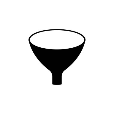 Huni filtre simgesi. İşaret ve sembolleri kullanılabilir web, logo, mobil uygulaması, kullanıcı arabirimi, beyaz arka plan üzerinde Ux için