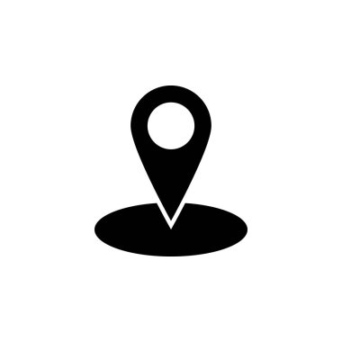 GPS, harita konumu, gezinti işareti simgesi. İşaret ve sembolleri kullanılabilir web, logo, mobil uygulaması, kullanıcı arabirimi, beyaz arka plan üzerinde Ux için