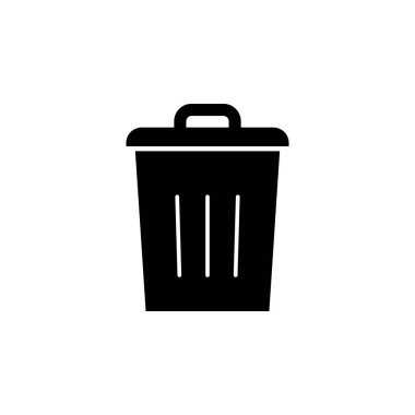 Bin, silmek, çıkarmak kutsal kişilerin resmi. İşaret ve sembolleri kullanılabilir web, logo, mobil uygulaması, kullanıcı arabirimi, beyaz arka plan üzerinde Ux için