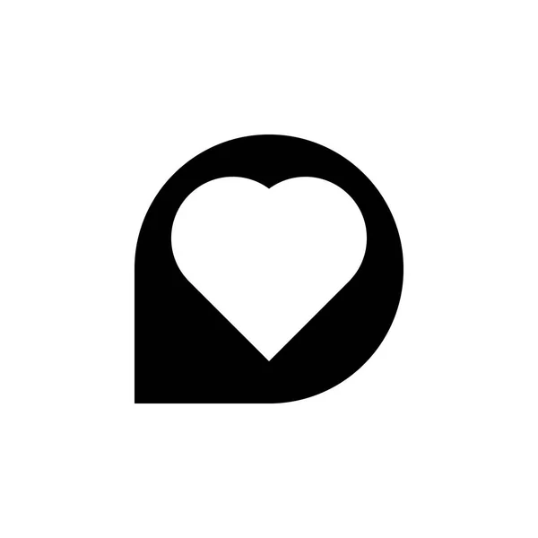 Lesezeichen Favorit Liebe Herz Ikone Zeichen Und Symbole Können Für — Stockvektor