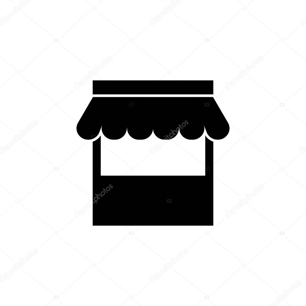 Market, web shop, web store icon. Signs and symbols can be used for web, logo, mobile app, UI, UX on white background