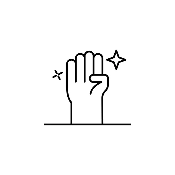 Иконка Волшебной Зомби Руки Знаки Символы Могут Использованы Веб Логотип — стоковый вектор