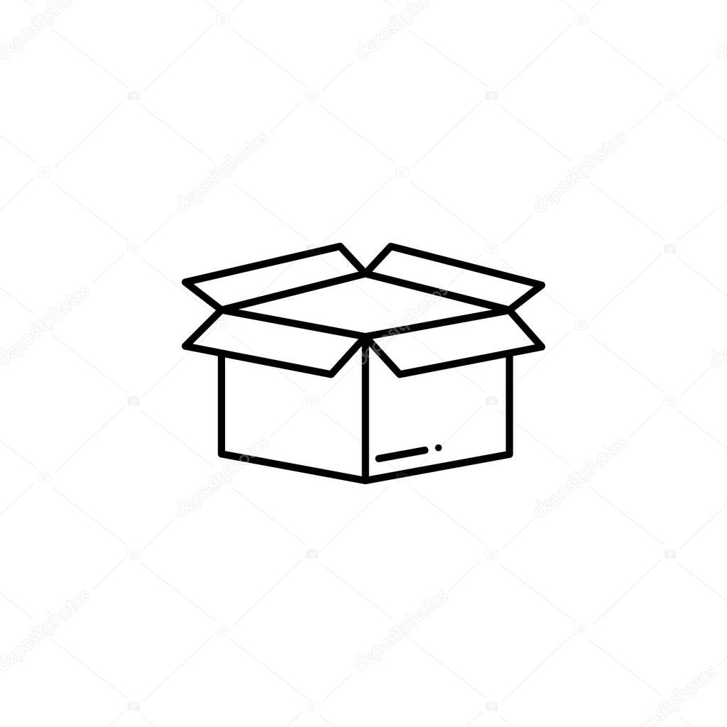 magic box outline icon. Signs and symbols can be used for web, logo, mobile app, UI, UX on white background