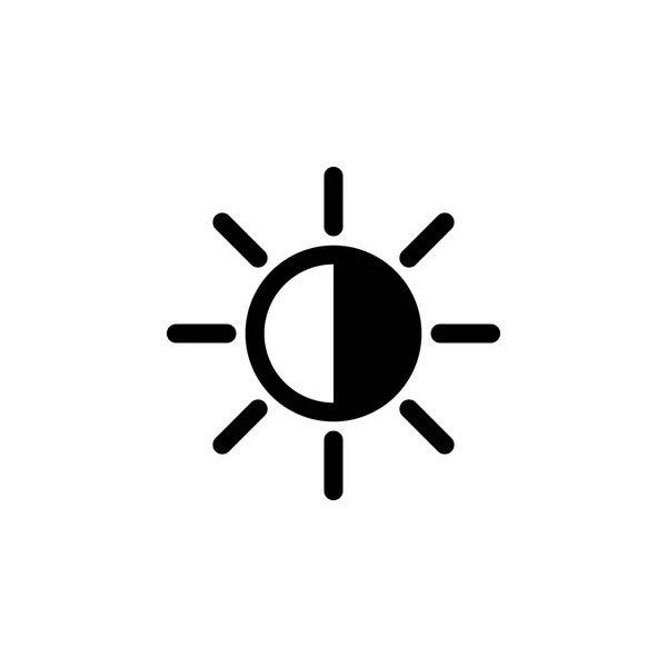 Ajustar el icono de contraste. Los signos y símbolos se pueden utilizar para la web, logotipo, aplicación móvil, interfaz de usuario, UX — Vector de stock
