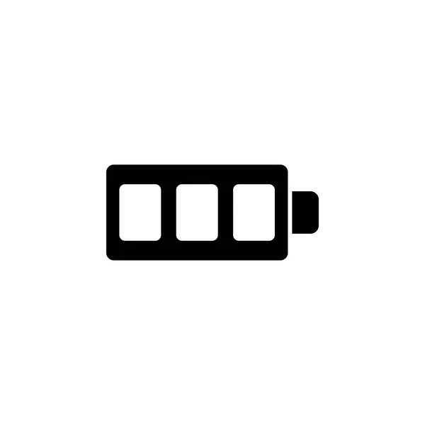 Ikona baterii. Znaki i symbole można dla www, logo, aplikacji mobilnej, Ui, Ux — Wektor stockowy