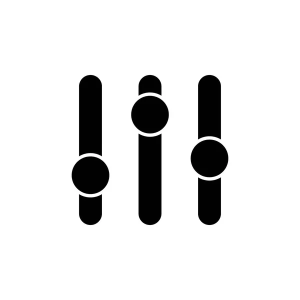 Vezérlők beállításai ikonra. Jelek és szimbólumok használható web, logó, mobil app, Ui, Ux — Stock Vector