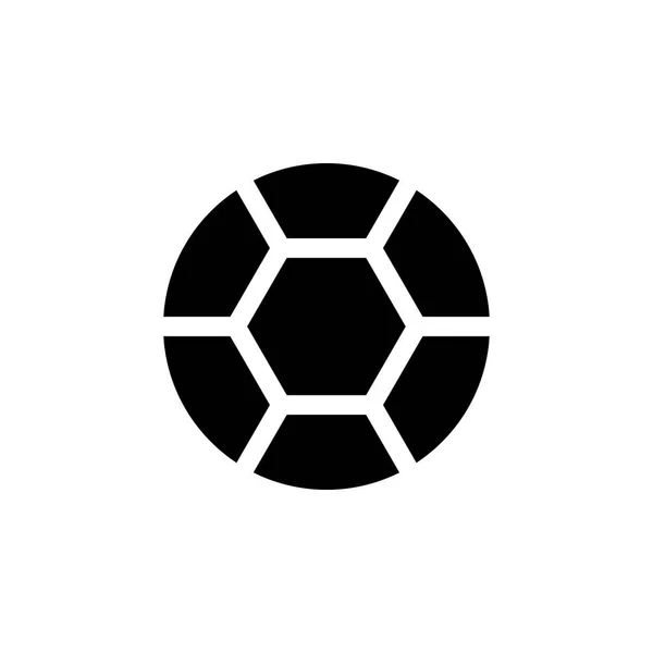 Icône du ballon de football. Signes et symboles peuvent être utilisés pour le web, logo, application mobile, UI, UX — Image vectorielle