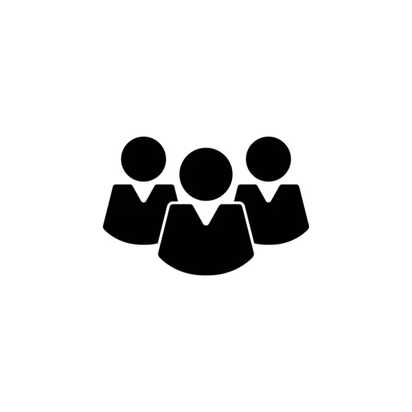 Иконка группы пользователей. Знаки и символы могут быть использованы для веб, логотип, мобильное приложение, пользовательский интерфейс, UX — стоковый вектор