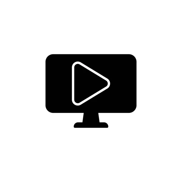 Videoplayer-Symbol. Zeichen und Symbole können für Web, Logo, mobile App, ui, ux verwendet werden — Stockvektor