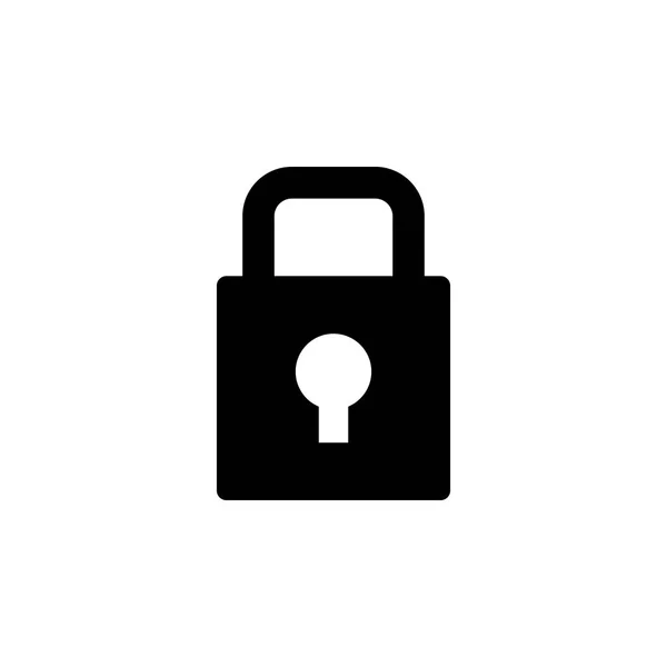 Candado, icono de la llave. Los signos y símbolos se pueden utilizar para la web, logotipo, aplicación móvil, interfaz de usuario, UX — Vector de stock