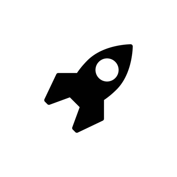 Kleine Rakete Silhouette Symbol. Zeichen und Symbole können für Web, Logo, mobile App, ui, ux verwendet werden — Stockvektor