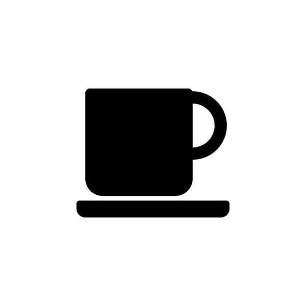 コーヒー カップ皿アイコンを。サインとシンボルは、web、ロゴ、携帯電話アプリは、Ui、Ux の使用ことができます。 — ストックベクタ