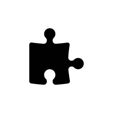 bulmaca parçası simgesi. İşaret ve sembolleri kullanılan web, logo, mobil uygulaması, kullanıcı arabirimi, Ux için