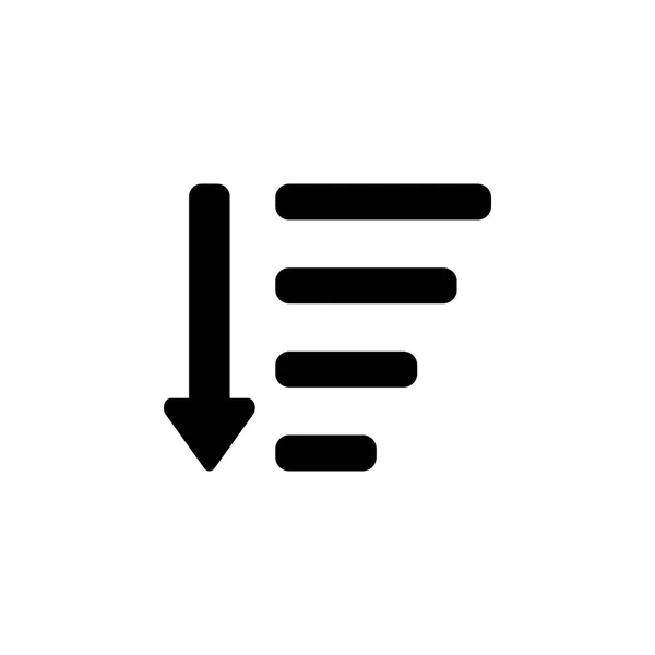 Sortuj według atrybutów ikonę. Znaki i symbole można dla www, logo, aplikacji mobilnej, Ui, Ux — Wektor stockowy