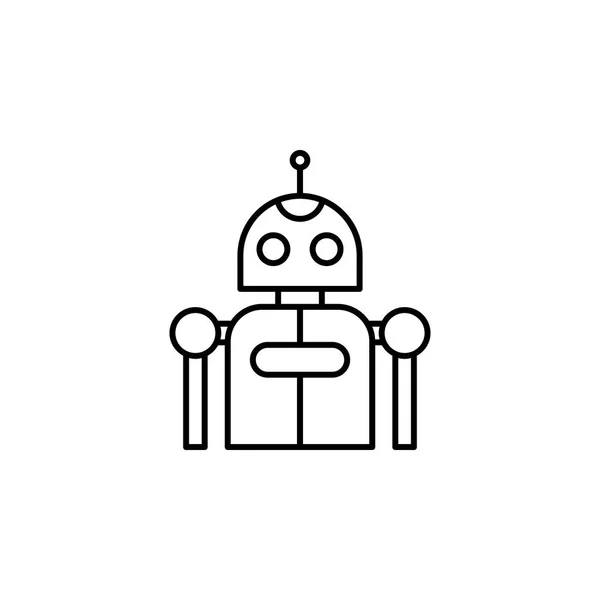 Robotics robot anahat simgesi. İşaret ve sembolleri kullanılan web, logo, mobil uygulaması, kullanıcı arabirimi, Ux için — Stok Vektör