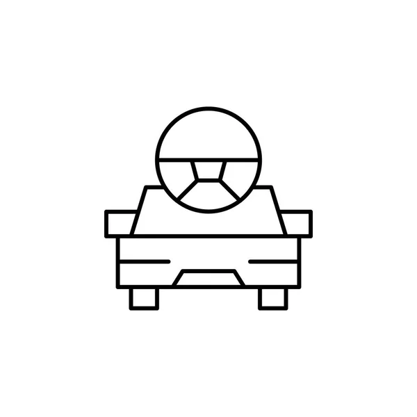 Robotique voiture robot silhouette icône. Signes et symboles peuvent être utilisés pour le web, logo, application mobile, UI, UX — Image vectorielle