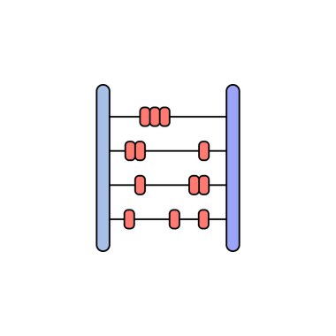 çizgi film abacus boncuk oyuncak renkli simge. İşaret ve sembolleri kullanılan web, logo, mobil uygulaması, kullanıcı arabirimi, Ux için