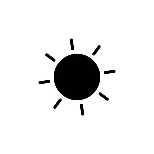 Sun icon. Element of weather illustration. Signs and symbols can be used for web, logo, mobile app, UI, UX — Stock Vector