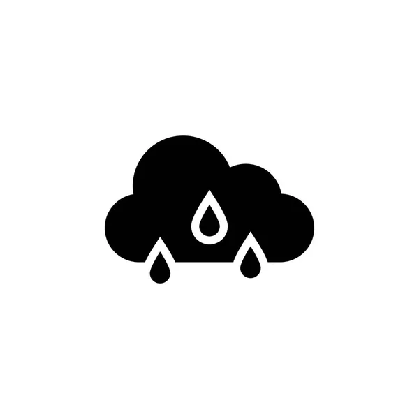 Nube de lluvia icono. Elemento de ilustración meteorológica. Los signos y símbolos se pueden utilizar para la web, logotipo, aplicación móvil, interfaz de usuario, UX — Archivo Imágenes Vectoriales